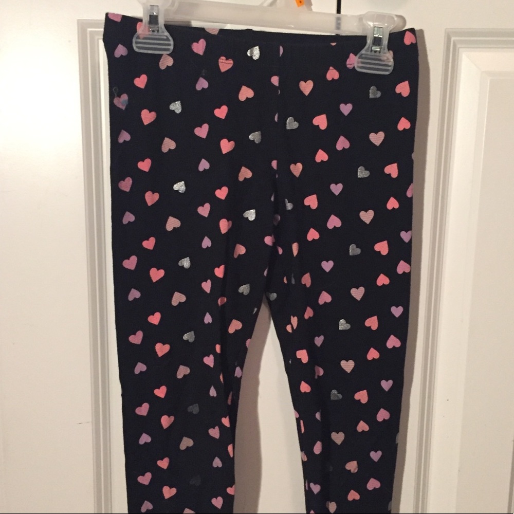 soft.  black heart leggings